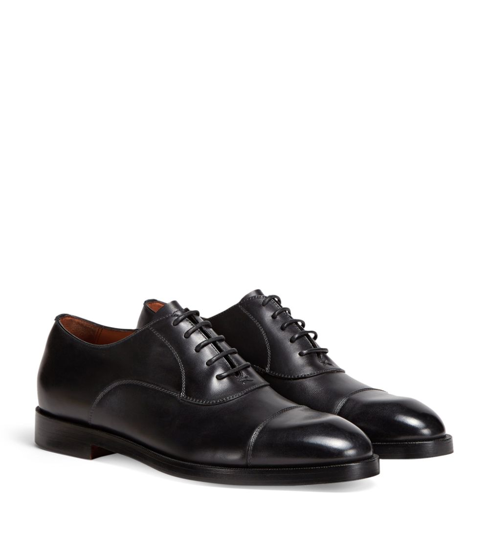 zegna Zegna Leather Torino Oxford Shoes