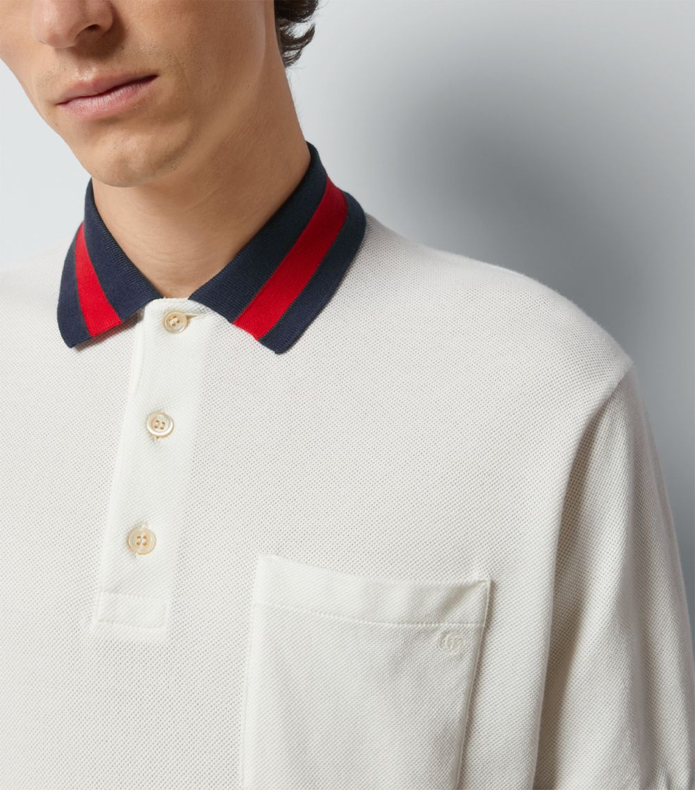 Gucci Gucci Web Stripe Polo Shirt