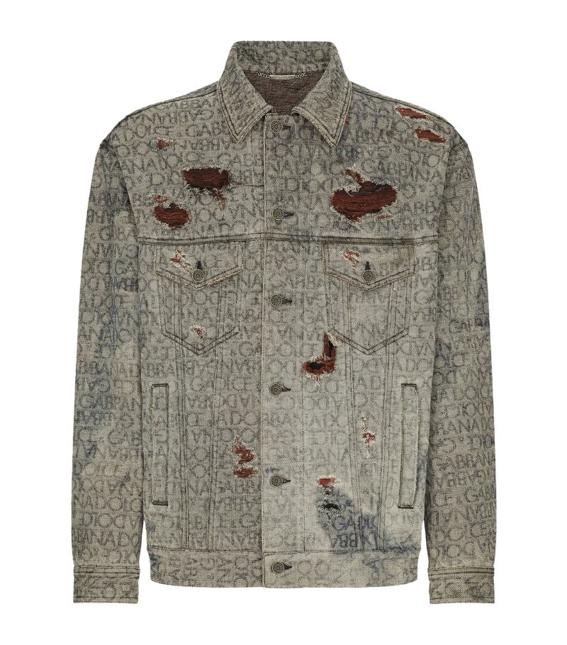 Dolce & Gabbana Dolce & Gabbana Denim Distressed Jacket