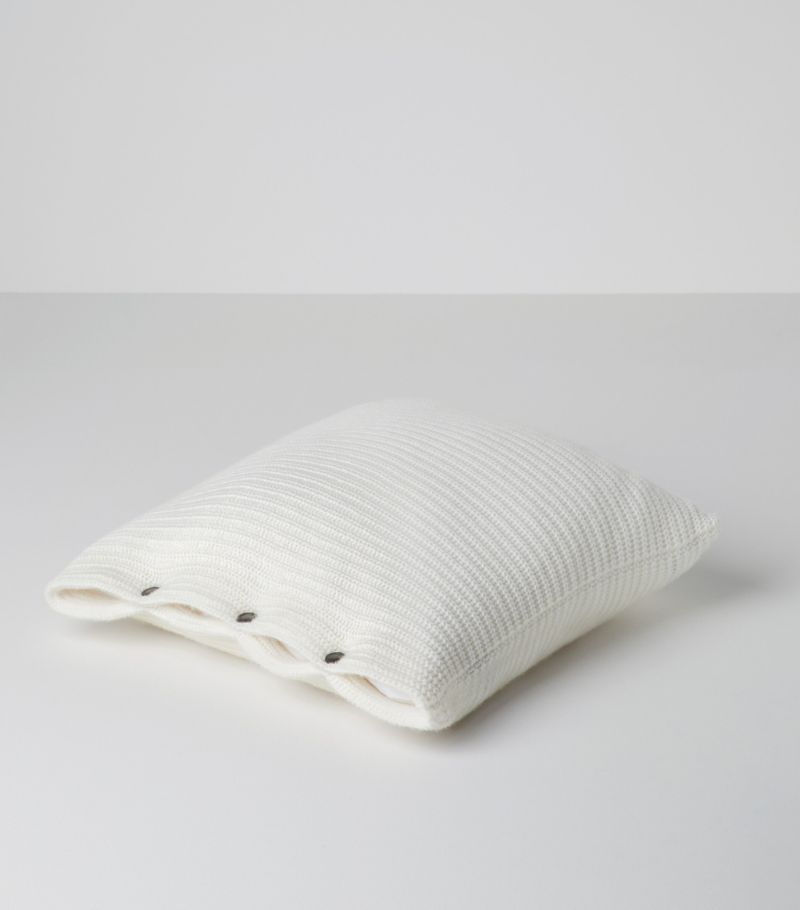 Brunello Cucinelli Brunello Cucinelli Cashmere Knit Pillow (40cm x 40cm)