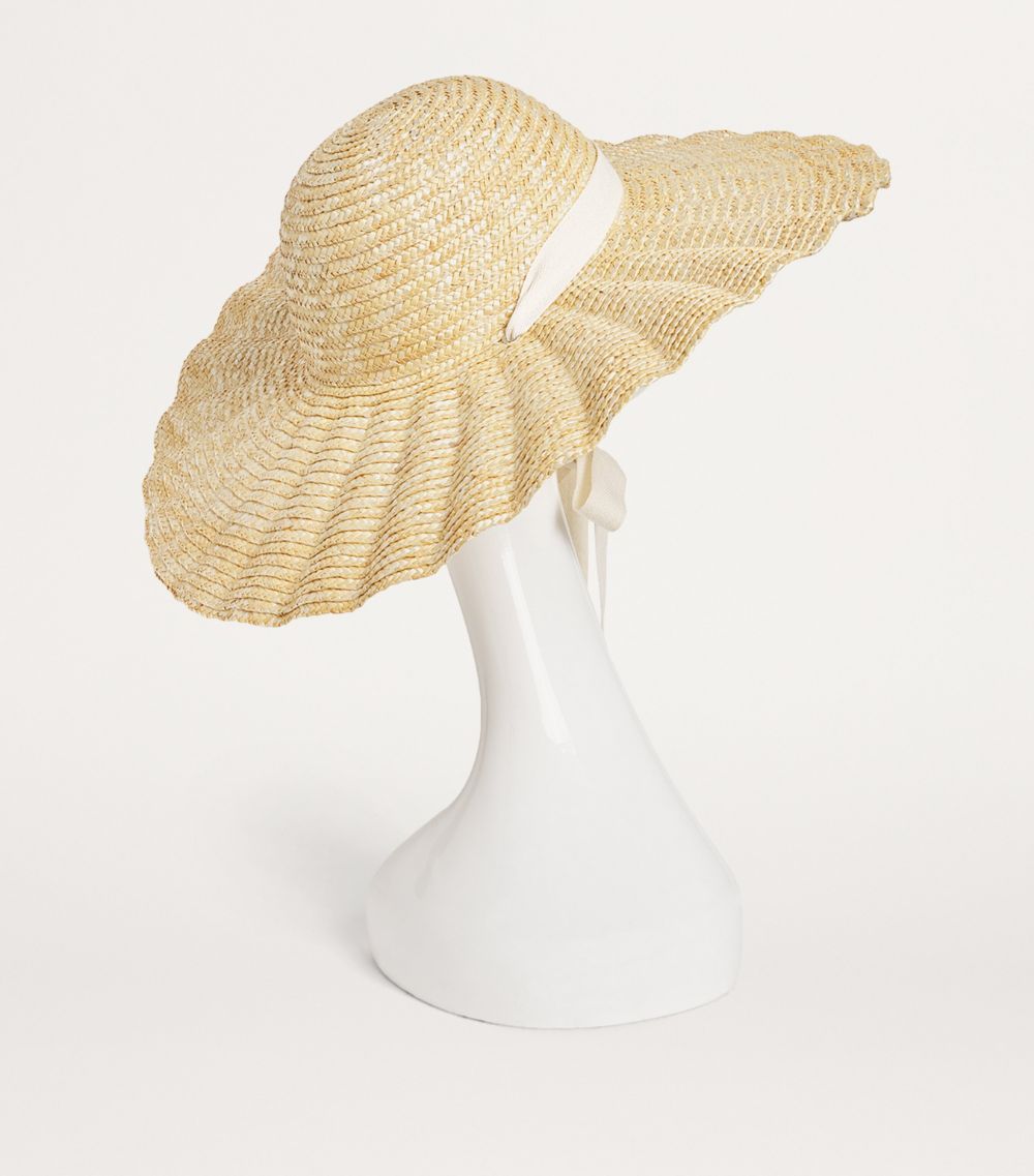Lack Of Color Lack Of Color Straw Scalloped Dolce Hat