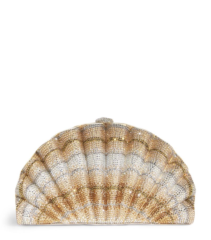 Judith Leiber Judith Leiber Origami Fan Scallop Clutch Bag