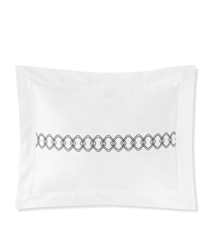  Amalia Home Collection Set Of 2 Cotton Ornato King Oxford Pillowcases (50Cm X 75Cm)