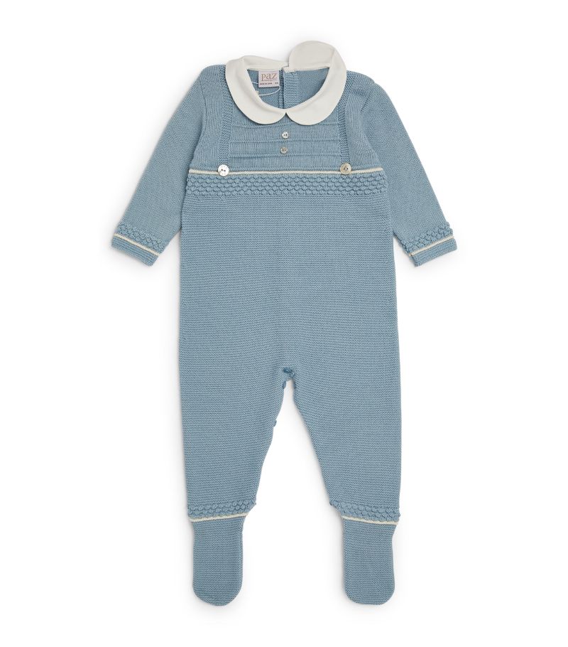 Paz Rodriguez Paz Rodriguez Wool Collared All-In-One (0-12 Months)