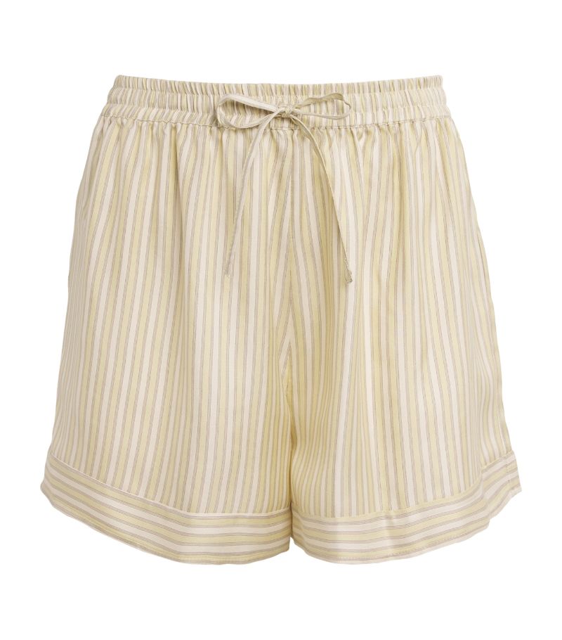 Le Kasha Le Kasha Silk Striped Wensu Shorts