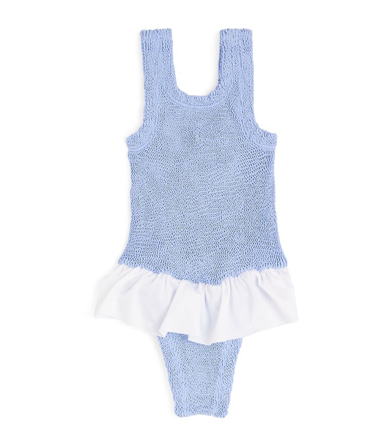 Hunza G Kids Hunza G Kids Ruffle-Trim Denise Swimsuit (7-12 Years)