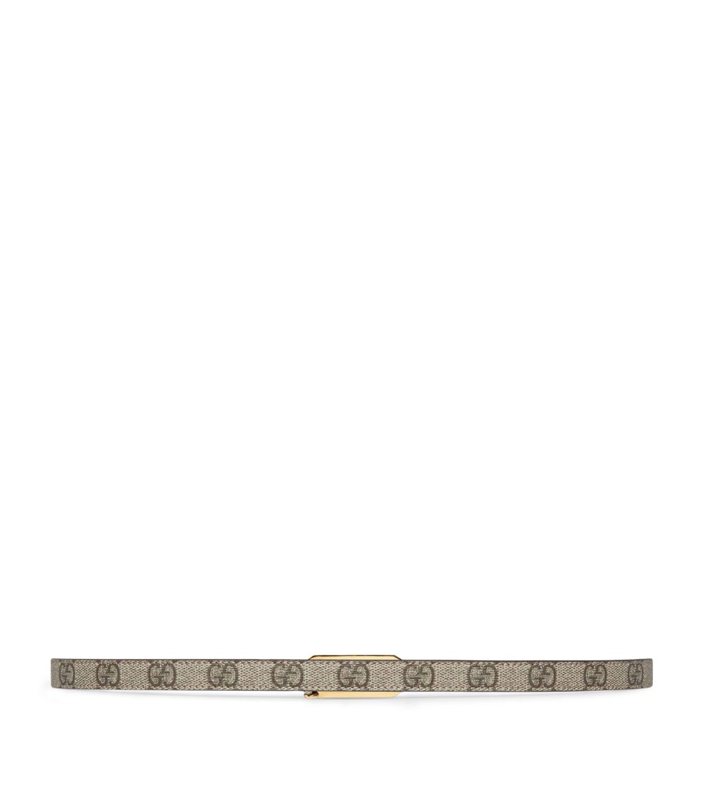 Gucci Gucci Thin Canvas Interlocking G Belt