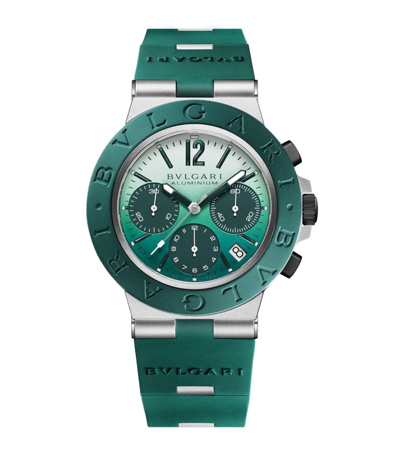 Bvlgari Bvlgari Aluminium Smeraldo Chronograph Watch 40Mm