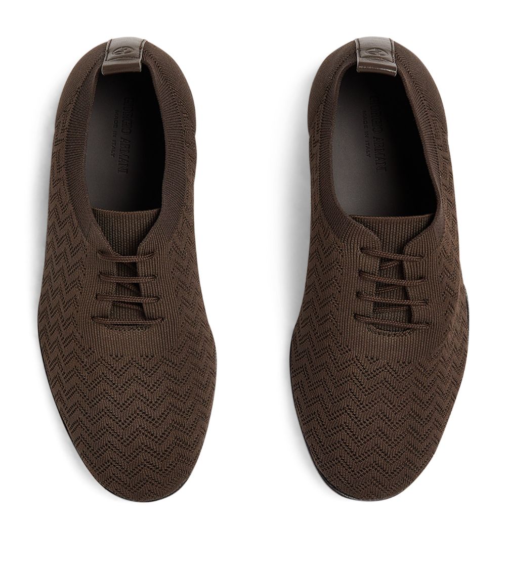 Giorgio Armani Giorgio Armani Jacquard Knit Oxford Shoes