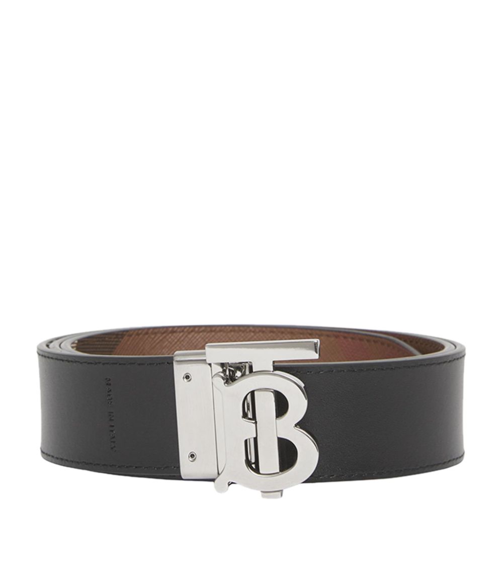 Burberry Burberry E-Canvas Reversible Monogram Belt