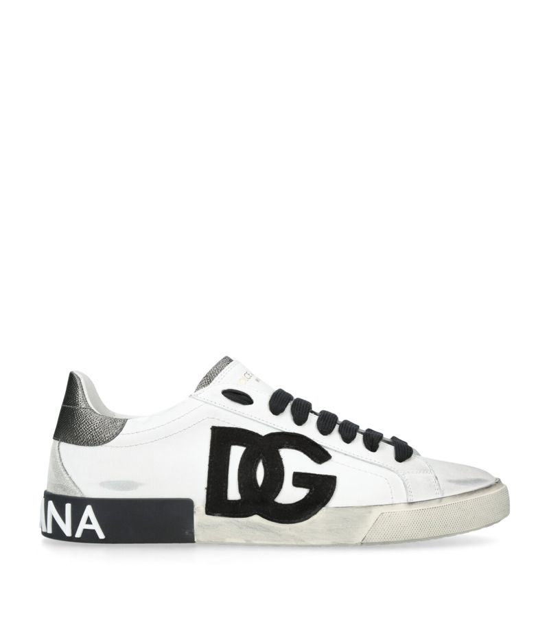 Dolce & Gabbana Dolce & Gabbana Leather Dg Logo Sneakers