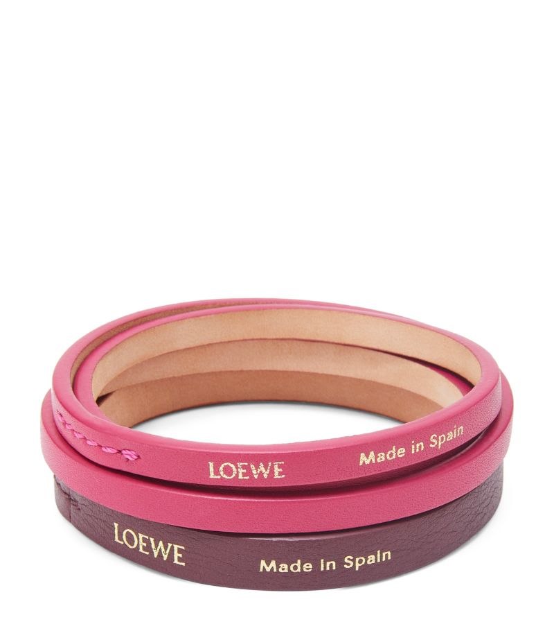 Loewe Loewe Leather Double Bangle