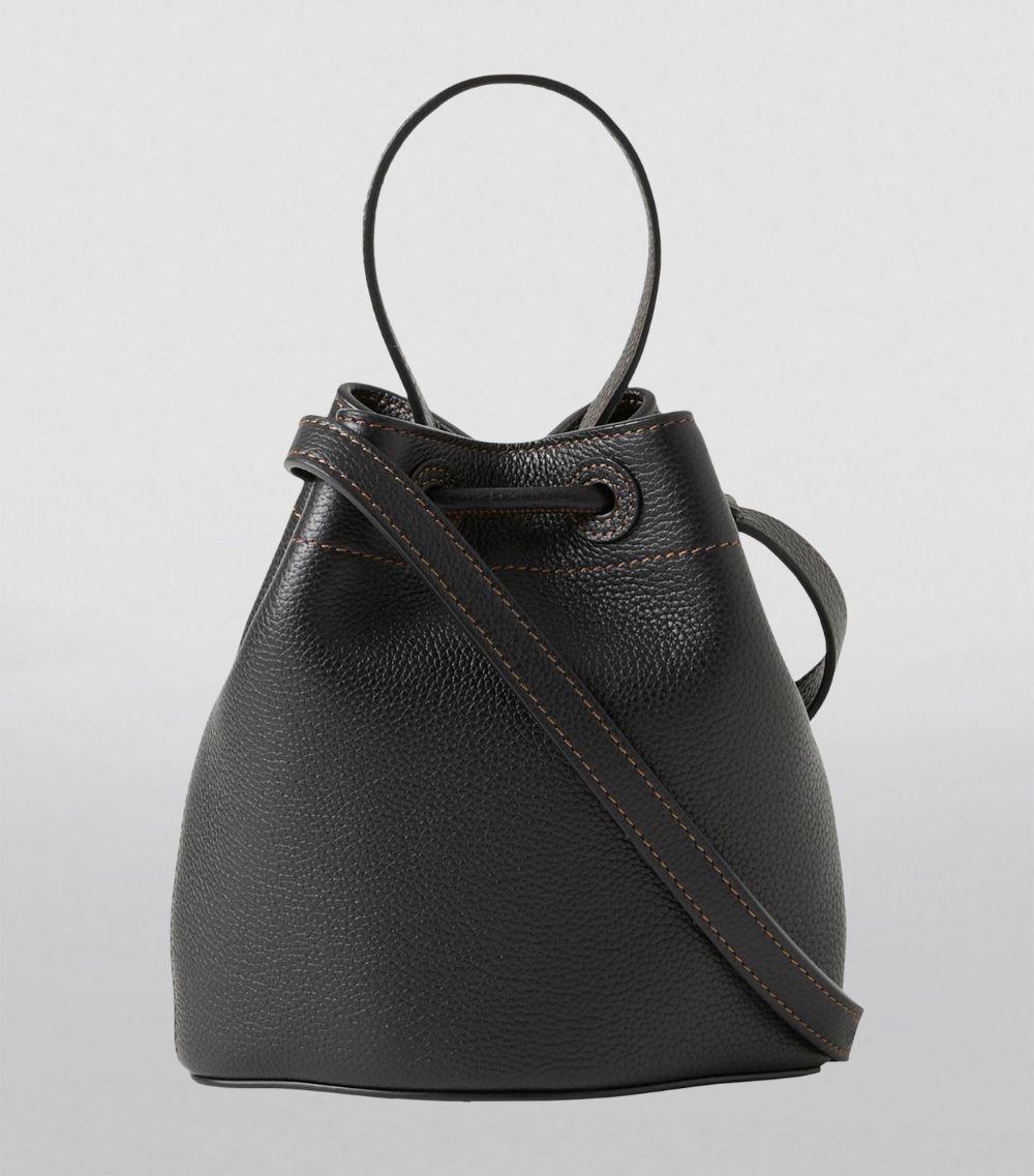 Burberry Burberry Mini Leather Tb Bucket Bag