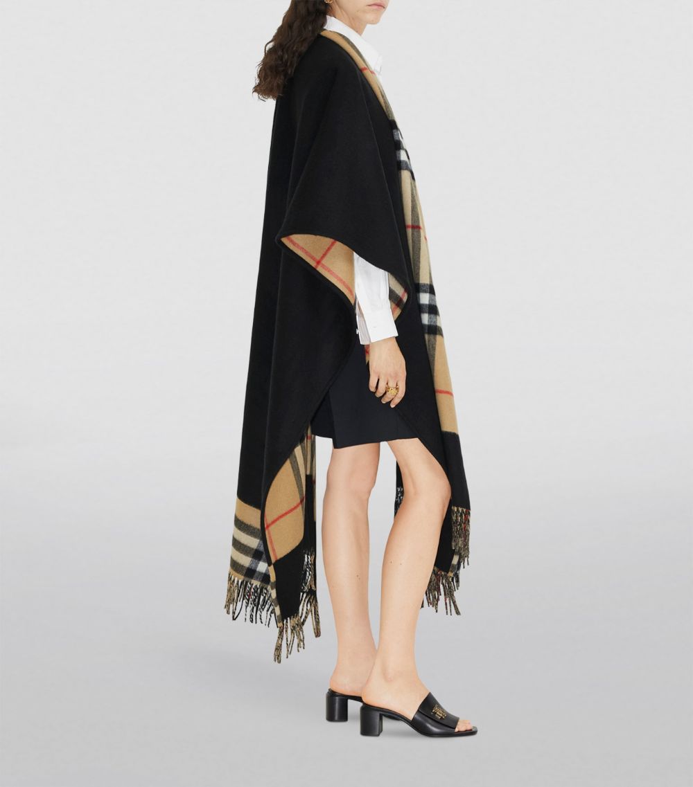 Burberry Burberry Wool-Cashmere Check Cape