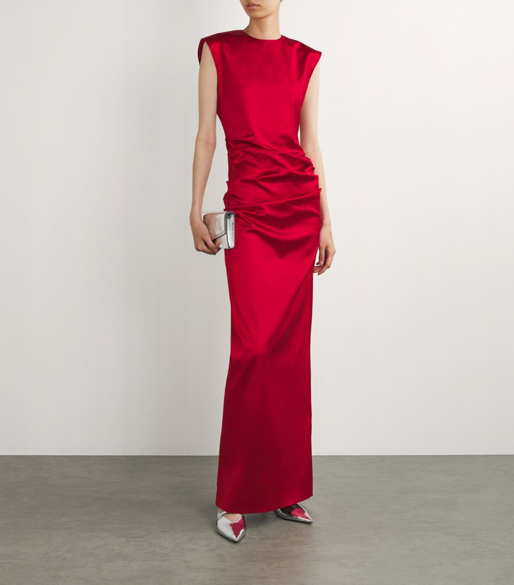 Max Mara Max Mara Gathered Maxi Dress