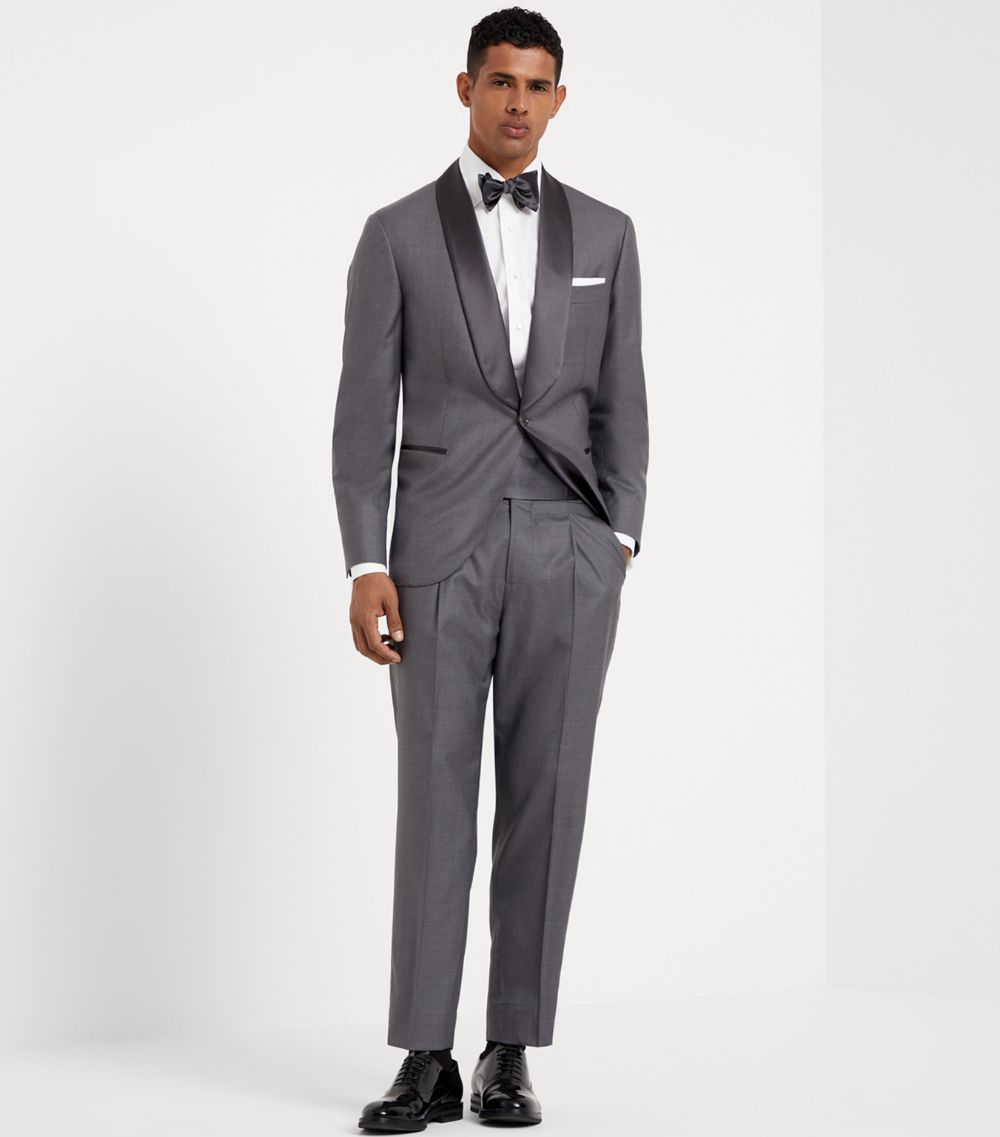 Brunello Cucinelli Brunello Cucinelli Wool-Silk Shawl-Collar Tuxedo