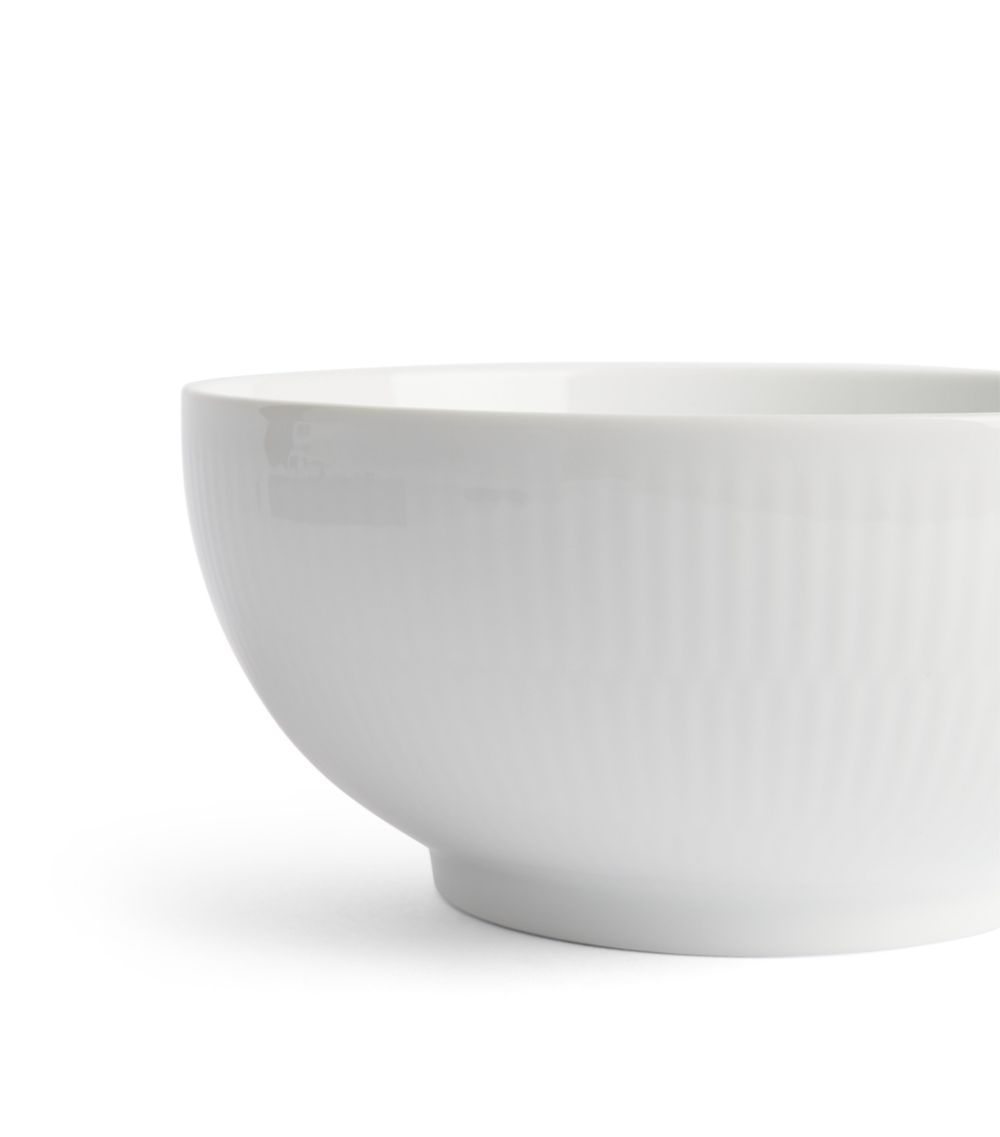 Royal Copenhagen Royal Copenhagen White Fluted Bowl (18Cm)