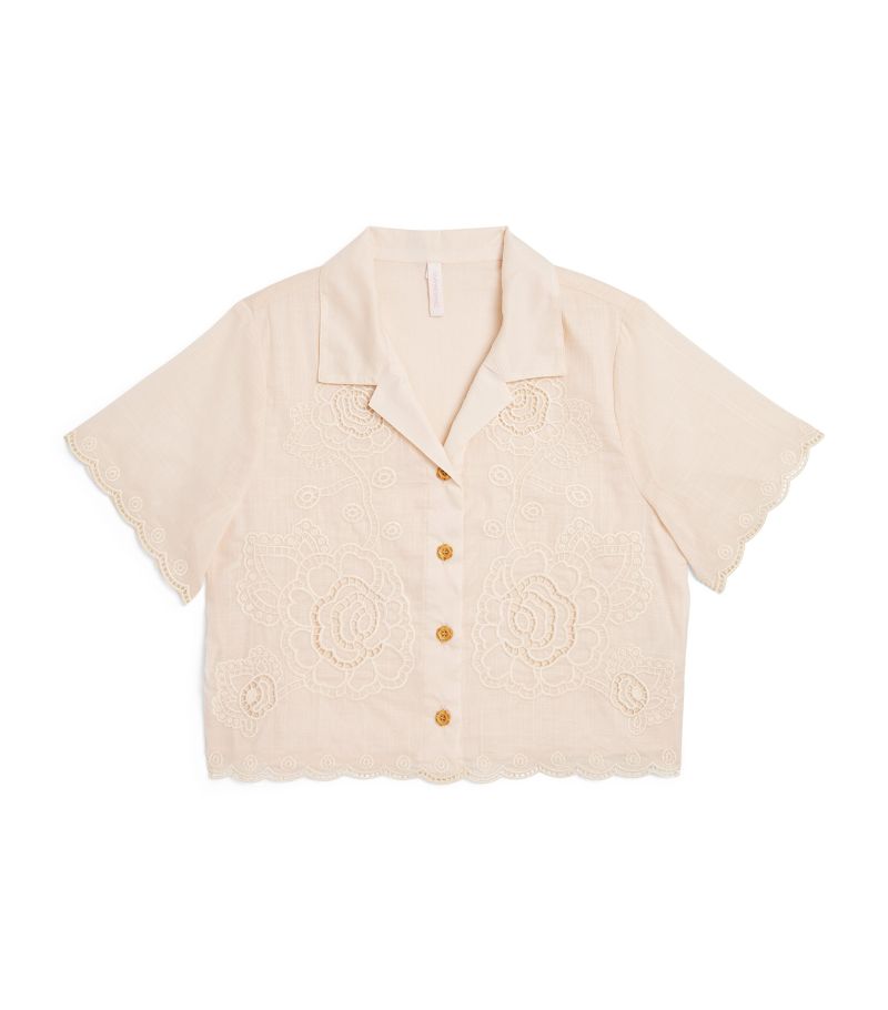 Zimmermann Kids Zimmermann Kids Cotton Embroidered Halliday Shirt (1-12 Years)