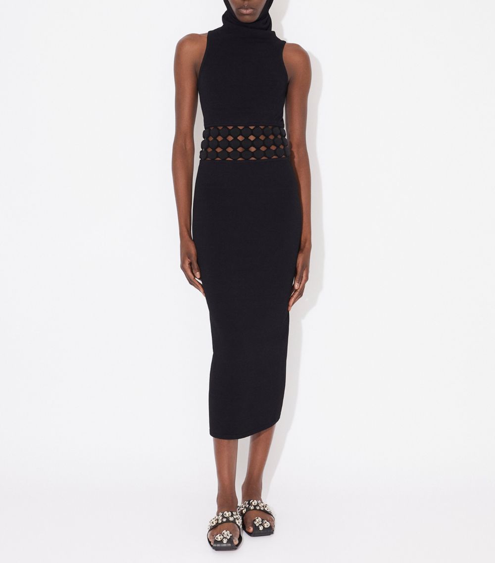 Alaïa Alaïa Hooded Midi Dress