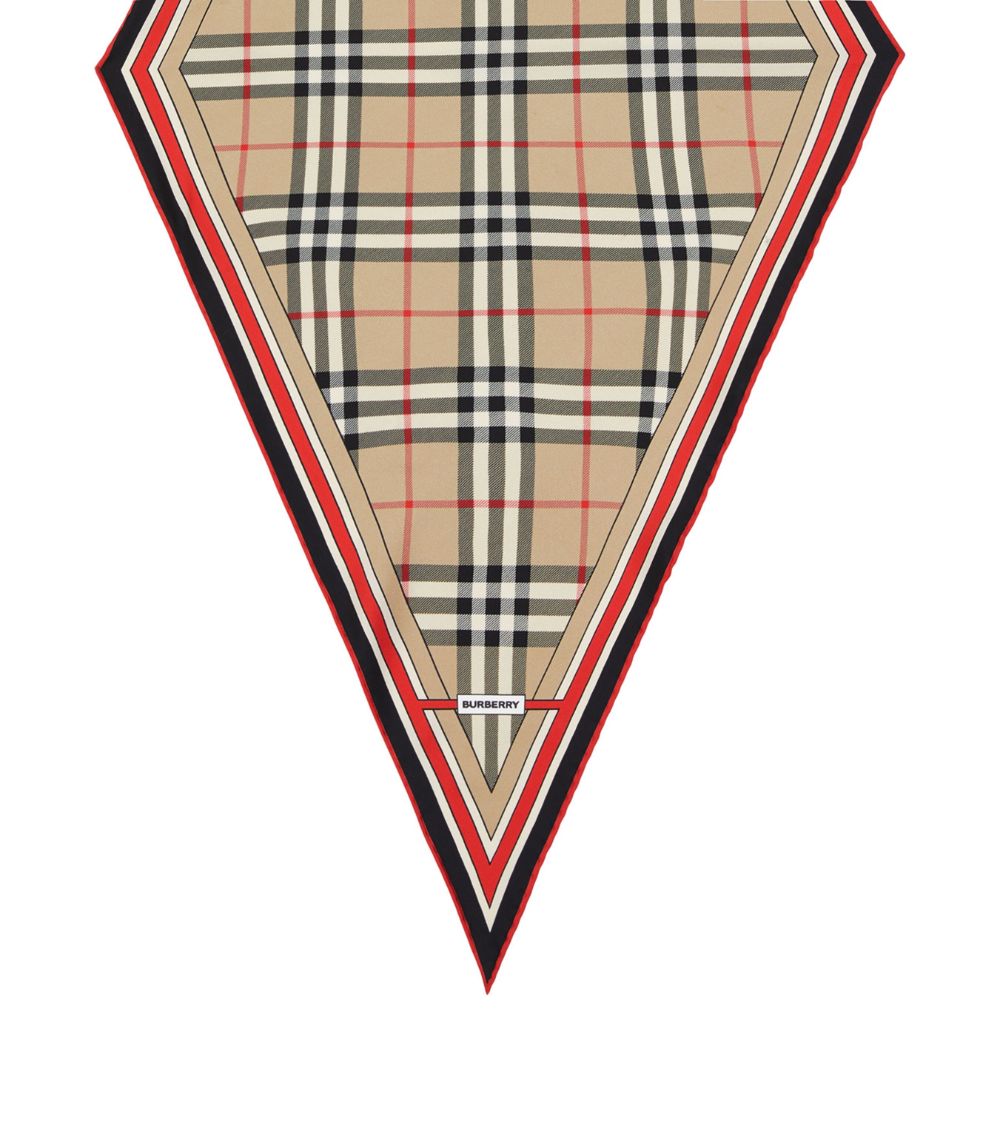 Burberry Burberry Silk Montage Print Diamond-Shaped Scarf