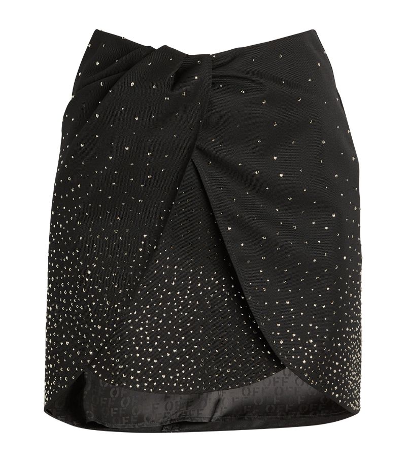 OFF-WHITE Off-White Bling Twist Mini Skirt