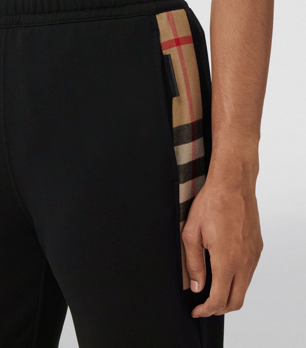 Burberry Burberry Check Panel Sweatpants