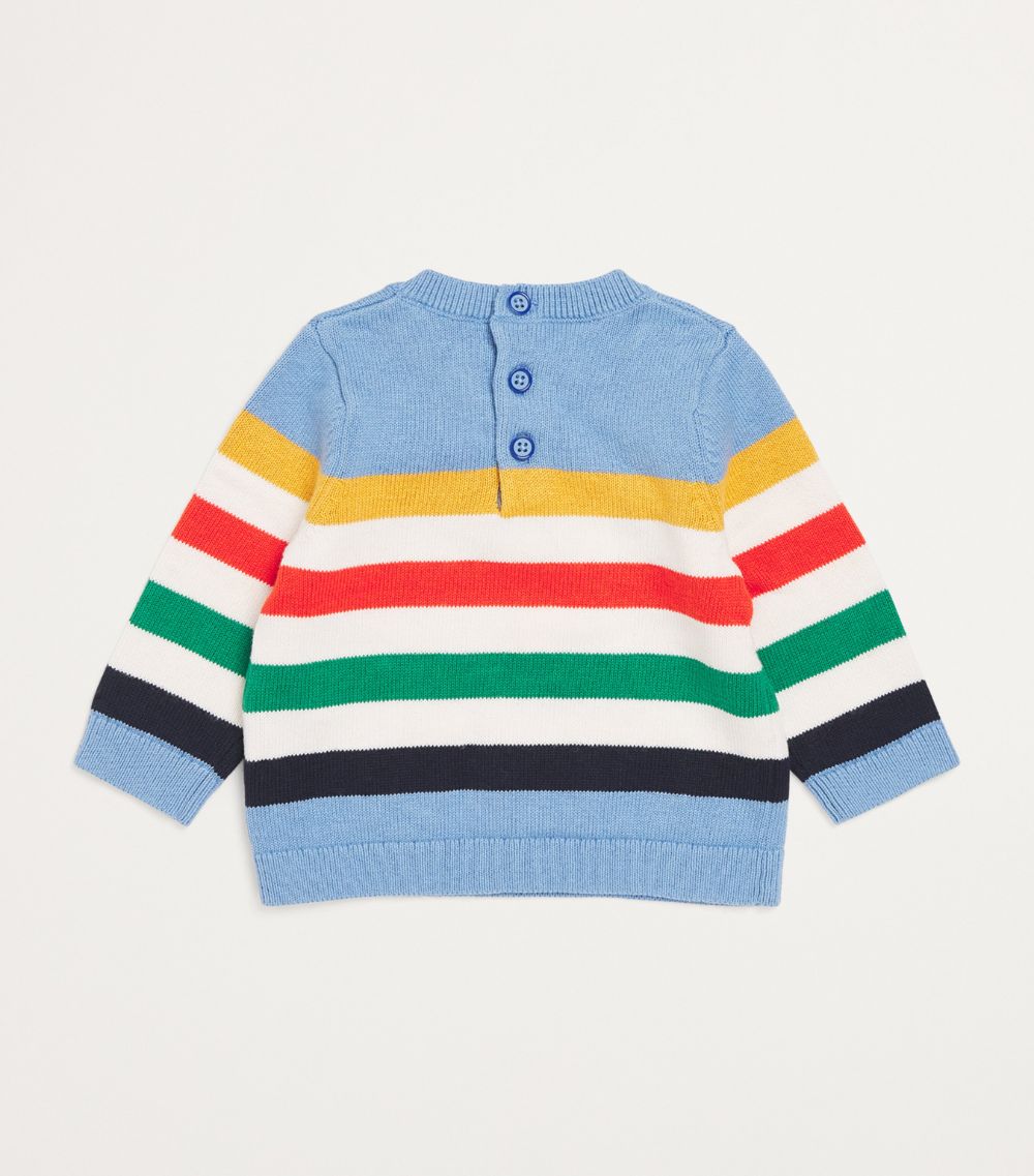 Carrément Beau Carrement Beau Cotton-Wool Striped Sweater (9 Months)