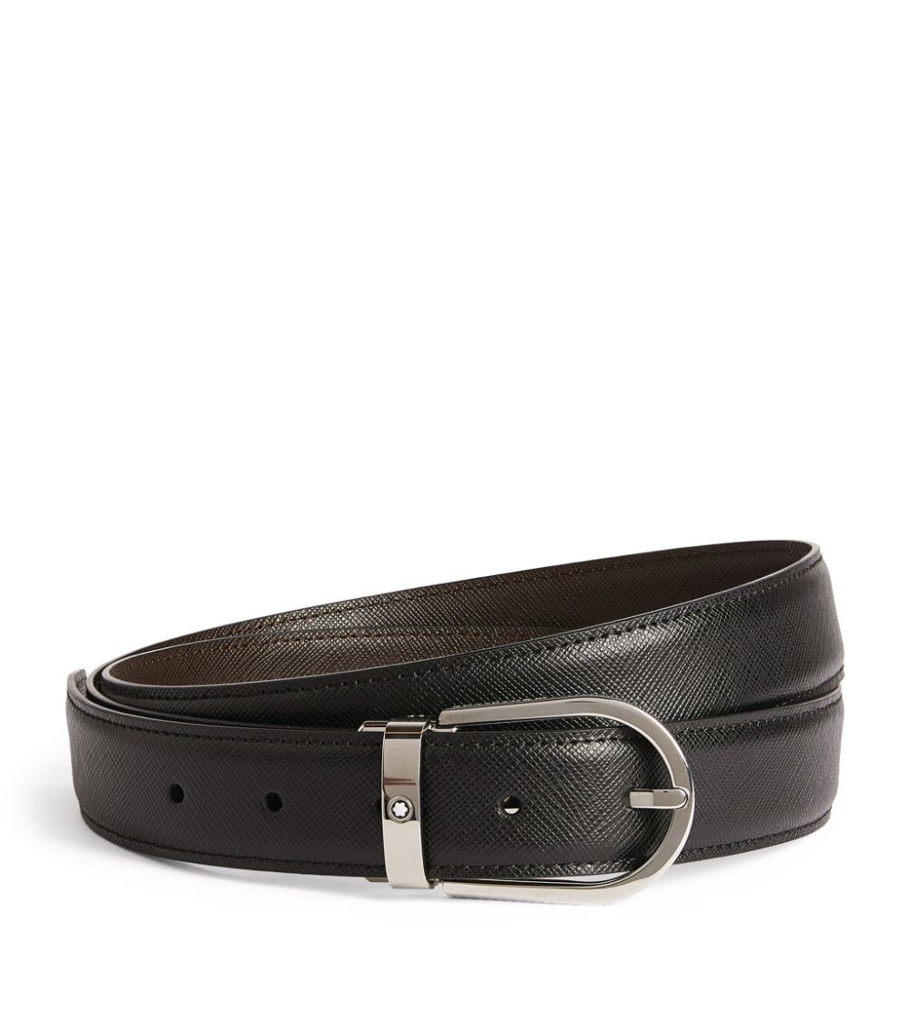 Montblanc Montblanc Leather Horseshoe Belt