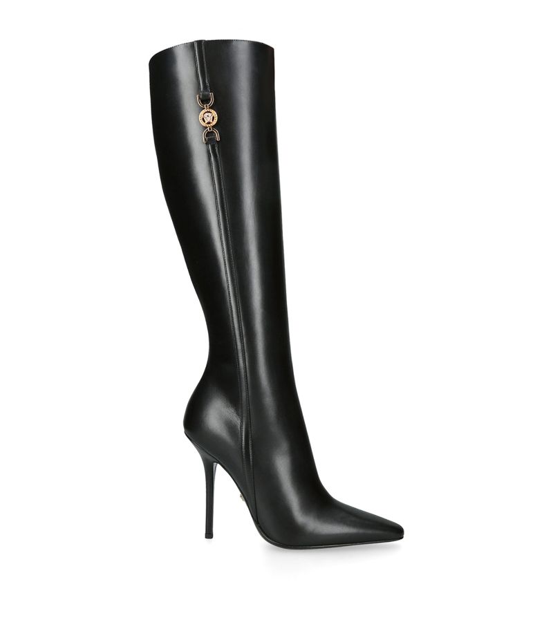 Versace Versace Leather Medusa '95 Knee-High Boots 110