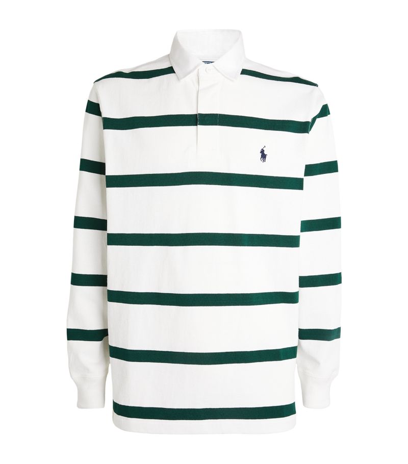 Rlx Ralph Lauren Rlx Ralph Lauren X Wimbledon Cotton Rugby Stripe Polo Shirt