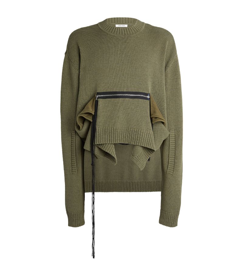 CRAIG GREEN Craig Green Deconstructed Zip-Detail Sweater