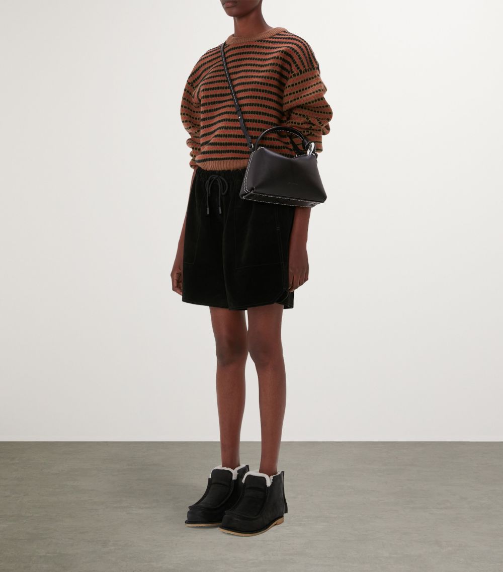 Jw Anderson Jw Anderson Small Leather Corner Cross-Body Bag