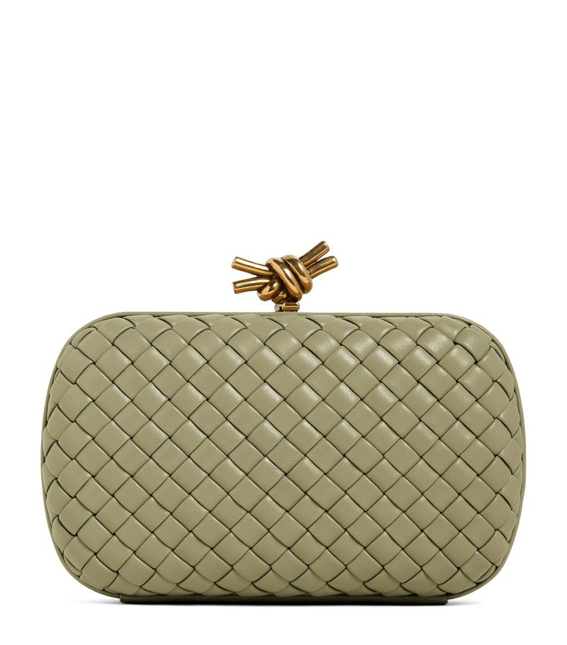 Bottega Veneta Bottega Veneta Leather Knot Minaudiere Clutch Bag