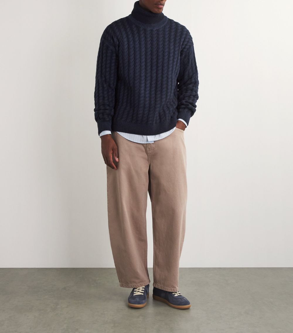 Barena Barena Cable-Knit Rollneck Sweater