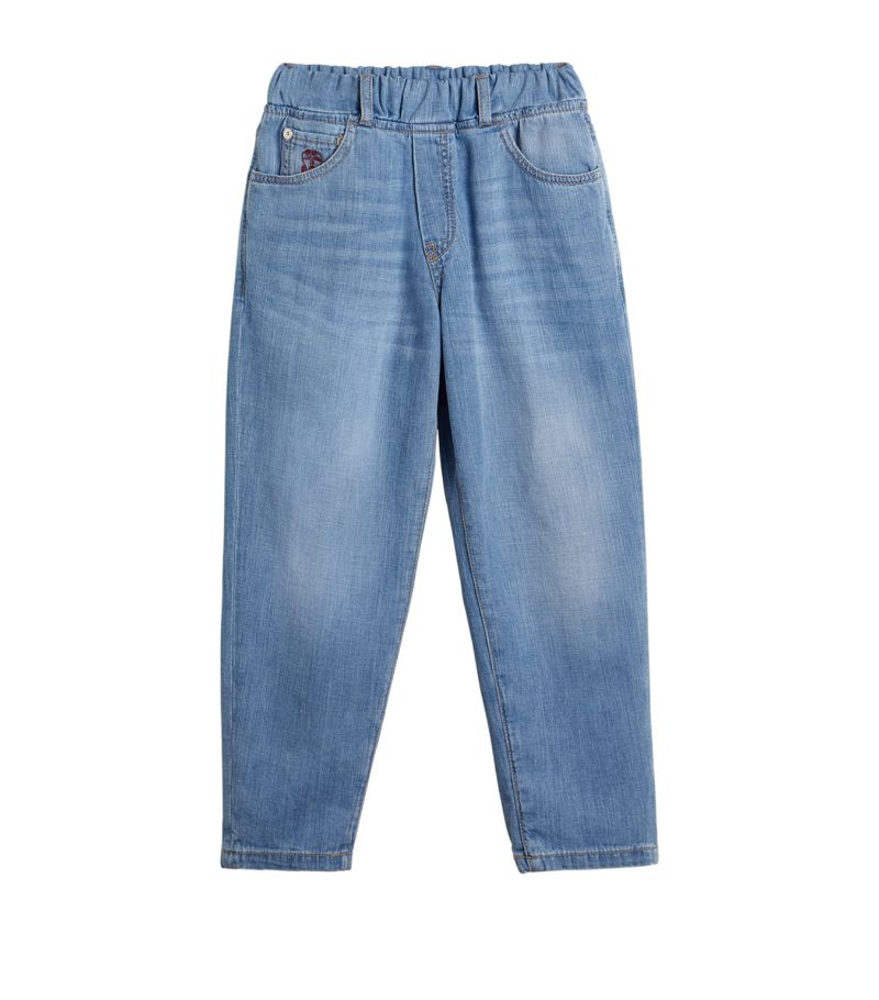 Brunello Cucinelli Kids Brunello Cucinelli Kids Elasticated-Waist Jeans (4-12 Years)