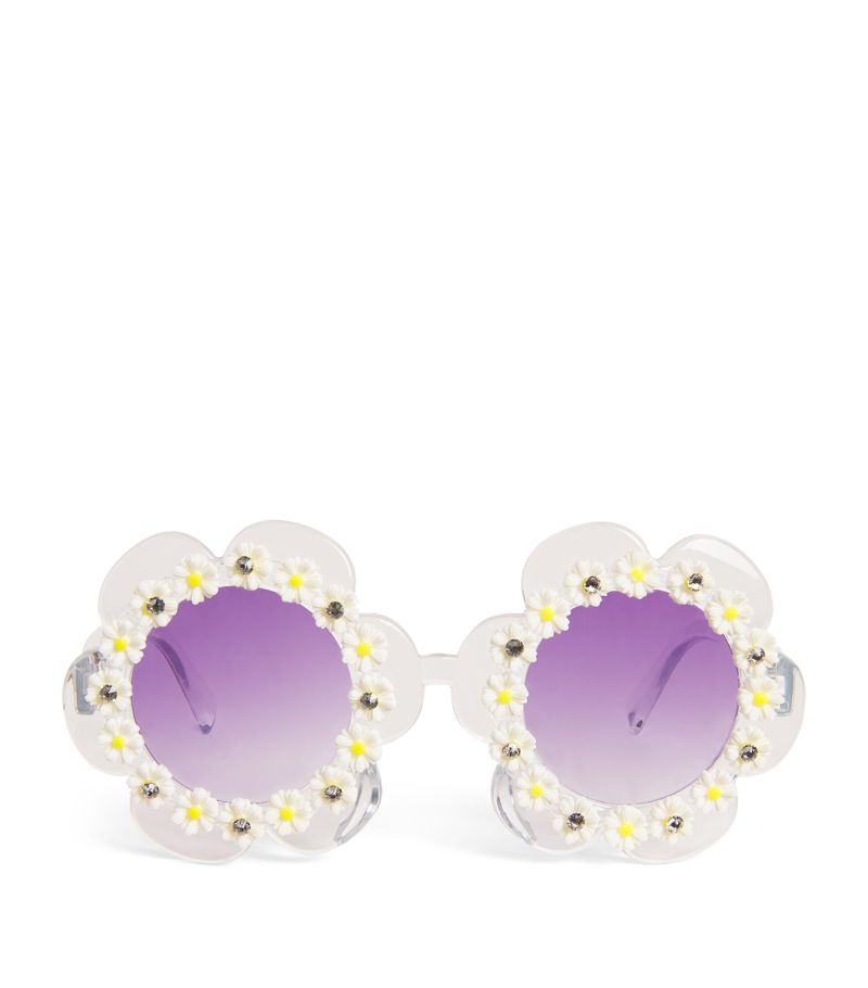 Bari Lynn Bari Lynn Crystal-Embellished Daisy Sunglasses