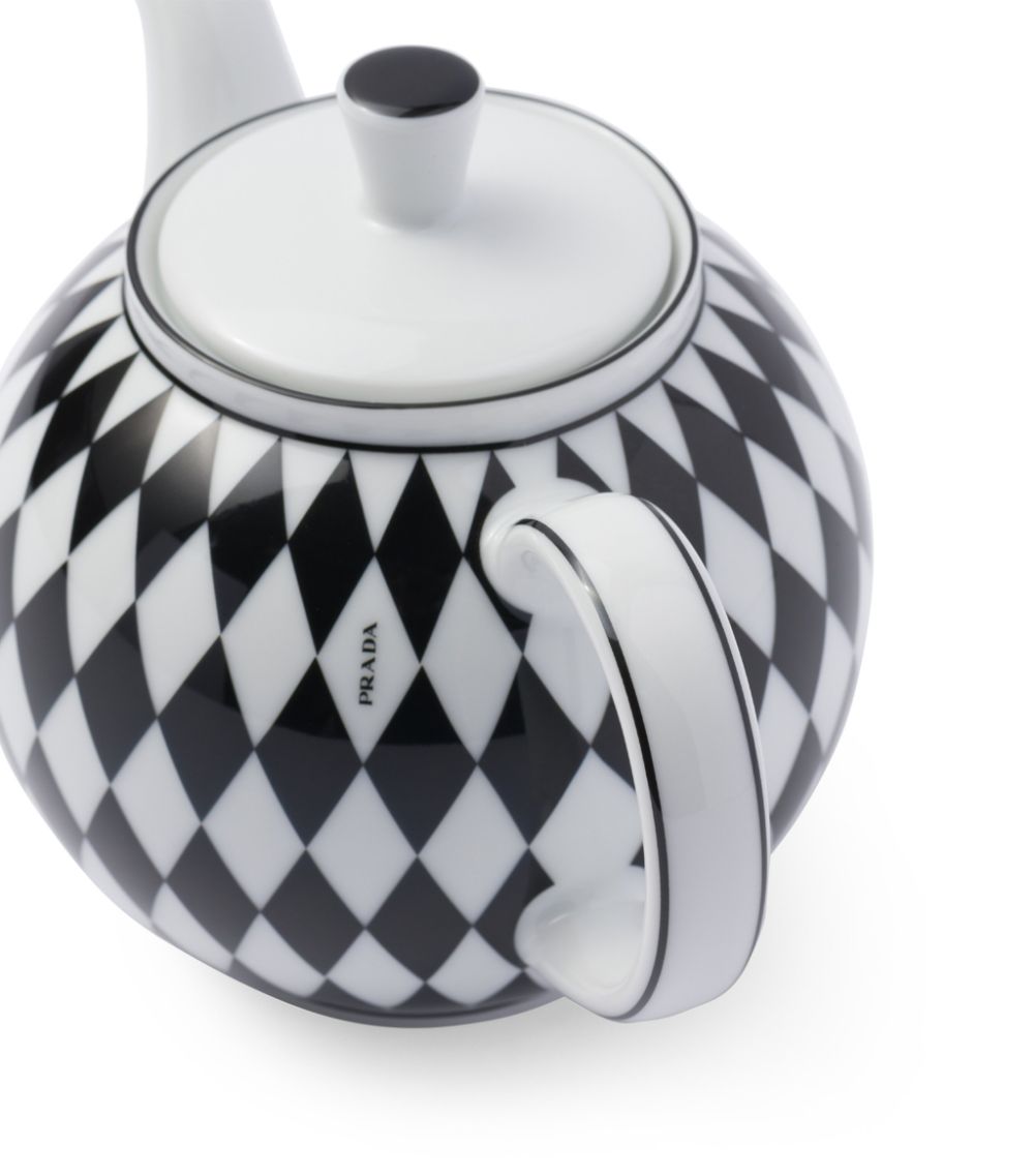 Prada Prada Porcelain Chequerboard Teapot