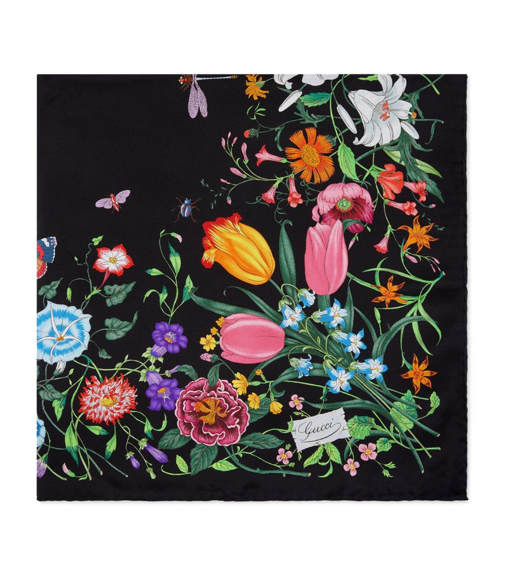 Gucci Gucci Silk Flora Scarf