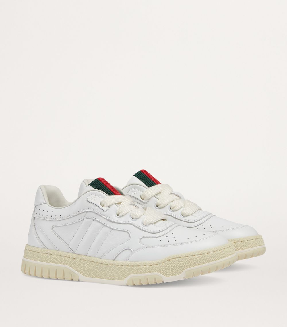 Gucci Gucci Kids Leather Re-Web Sneakers