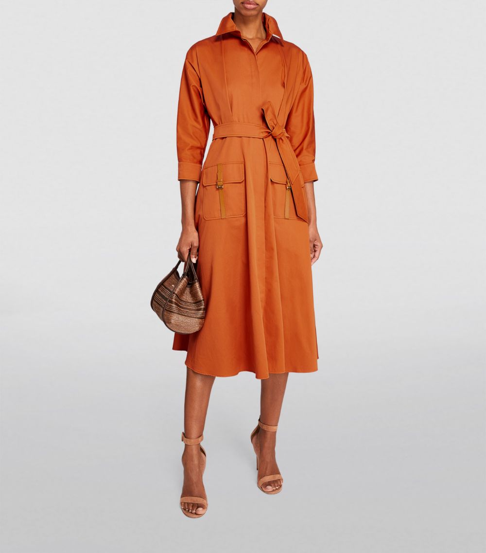 Max Mara Max Mara Cotton-Blend Shirt Dress