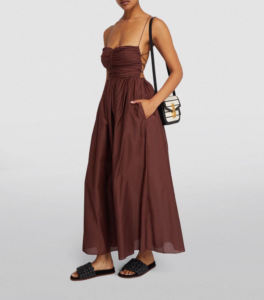 Matteau Matteau Cotton-Silk Laced Maxi Dress