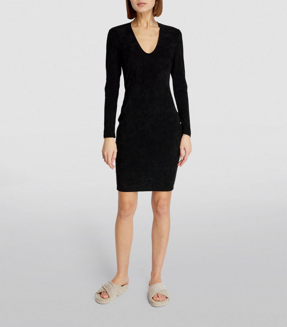 James Perse James Perse Velvet V-Neck Mini Dress