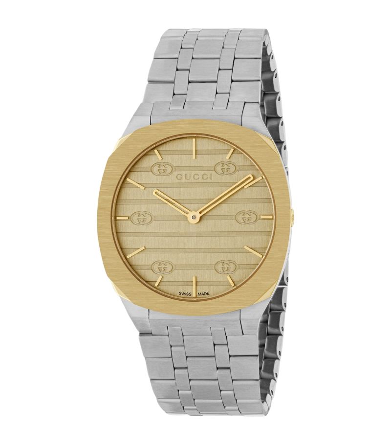 Gucci Gucci Gold-Plated Steel Gucci 25H Watch 34Mm