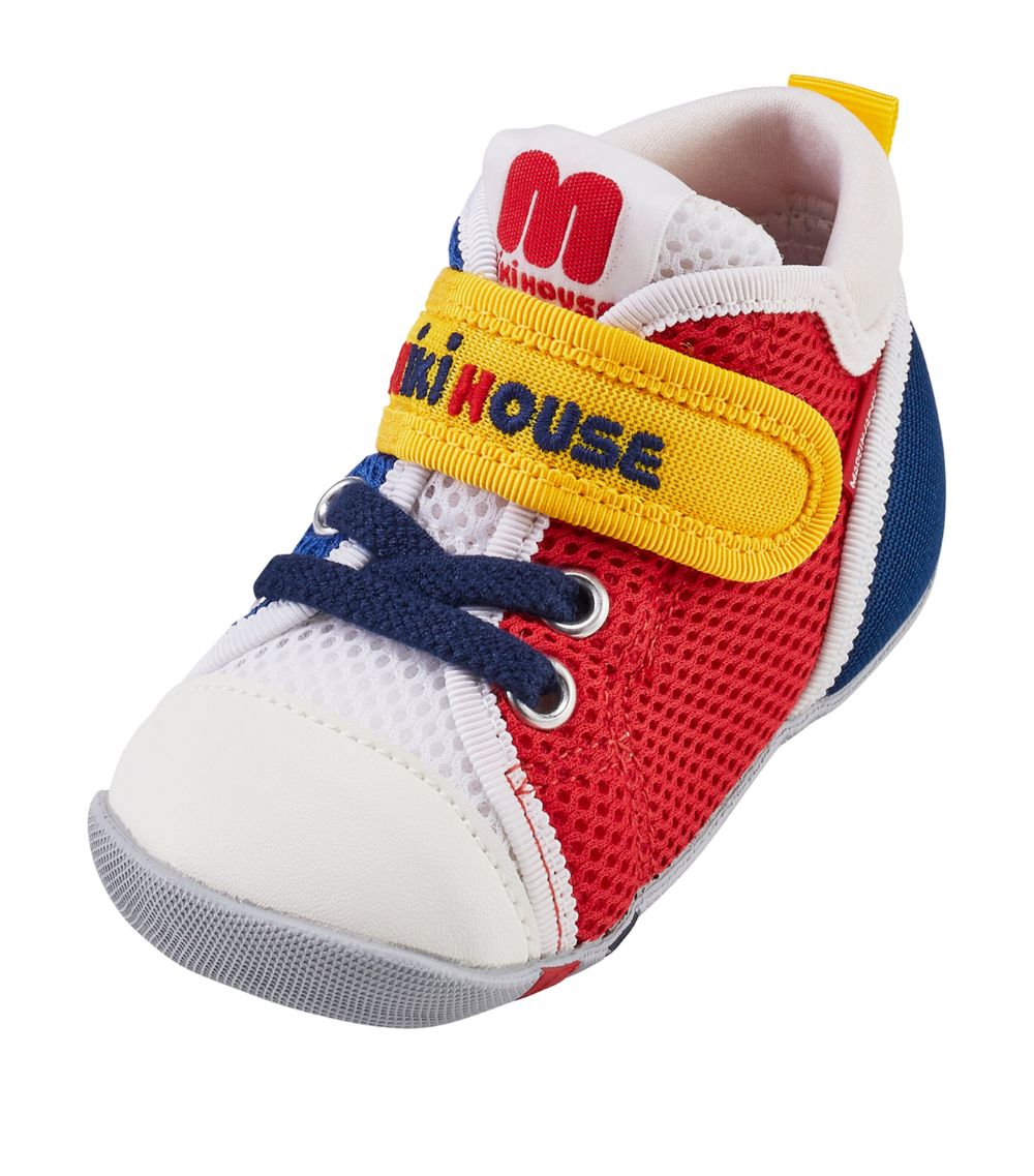 Miki House Miki House Velcro-Strap High-Top Sneakers