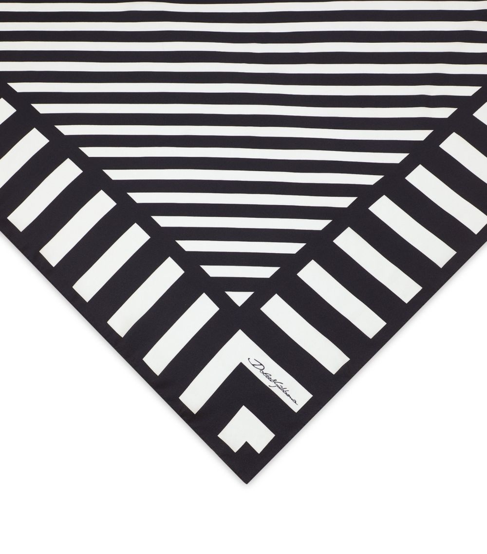 Dolce & Gabbana Dolce & Gabbana Silk Striped Foulard