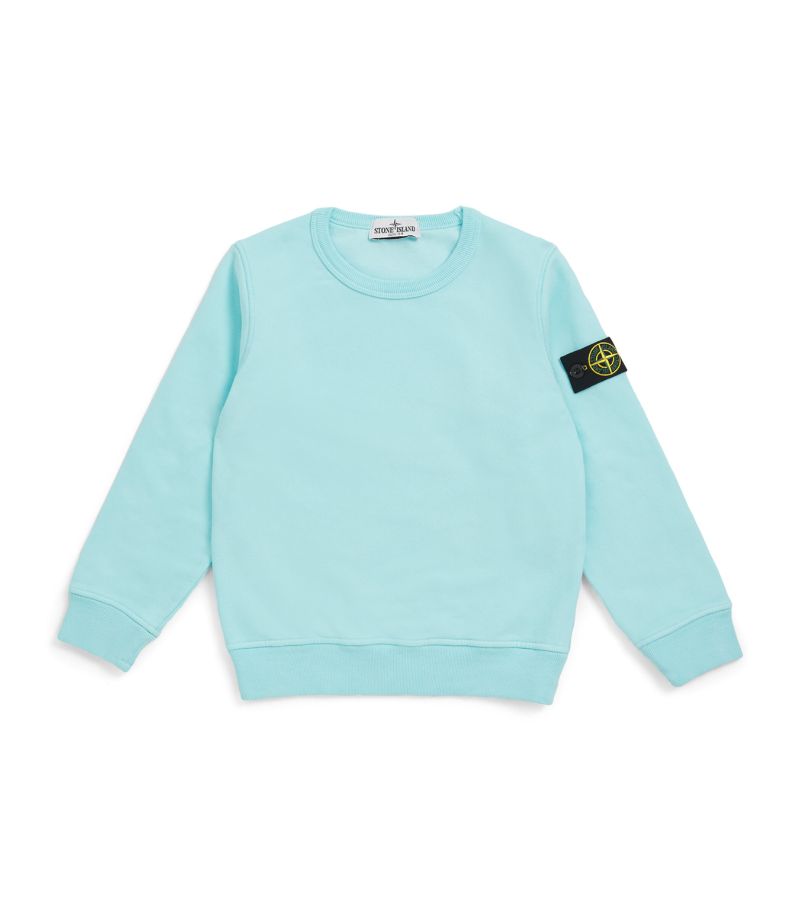 Stone Island Junior Stone Island Junior Cotton Logo Sweatshirt (4-14 Years)