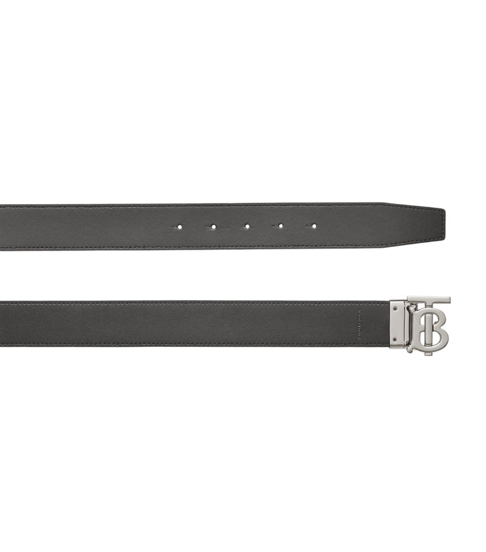 Burberry Burberry Reversible Leather Tb Monogram Belt