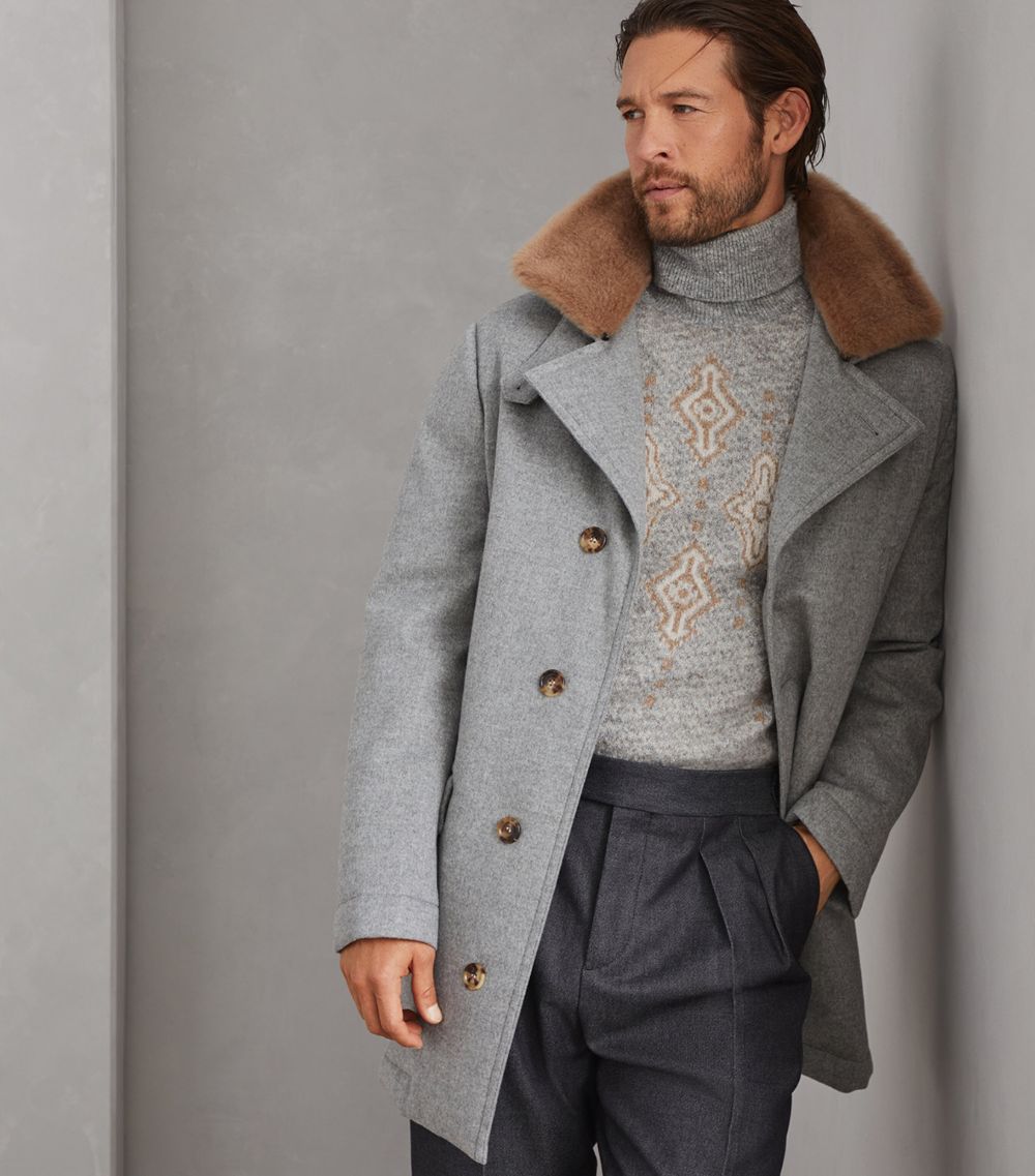 Brunello Cucinelli Brunello Cucinelli Cashmere And Shearling Coat