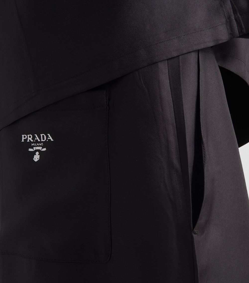 Prada Prada Silk Bermuda Shorts