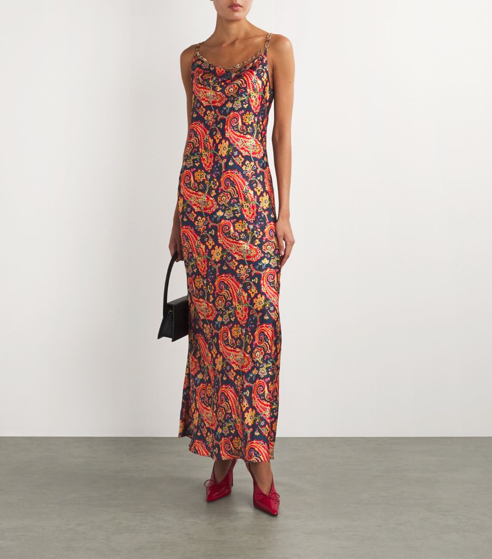 Rabanne Rabanne Paisley Print Cowl-Neck Dress